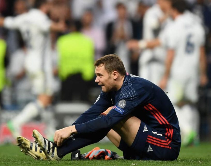 during the UEFA Champions League Quarter Final second leg match between Real Madrid CF and FC Bayern Muenchen at Estadio Santiago Bernabeu on April 18, 2017 in Madrid, Spain.