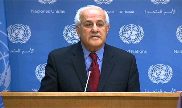 سفير فلسطين لدى الأمم المتحدة رياض منصور يدعو مجلس الأمن لإنقاذ حل الدولتين