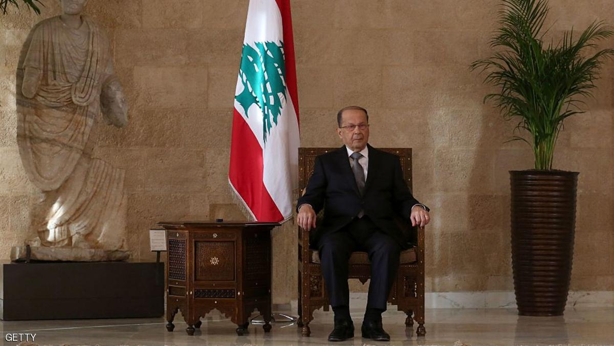 Lebanese president-elect Michel Aoun sits on the presidential chair at the presidential palace in Baabda east of Beirut on October 31, 2016, after he was elected ending a political vacuum of more than two years. The deeply divided parliament took four rounds of voting to elect Aoun, whose supporters flooded streets and squares across the country to celebrate his victory. / AFP / PATRICK BAZ (Photo credit should read PATRICK BAZ/AFP/Getty Images)