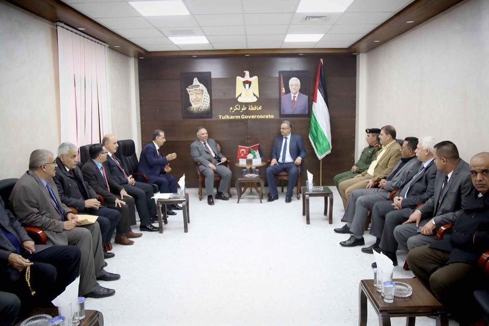 محافظ طولكرم عصام أبو بكر يستقبل القنصل التركي العام لدى دولة فلسطين