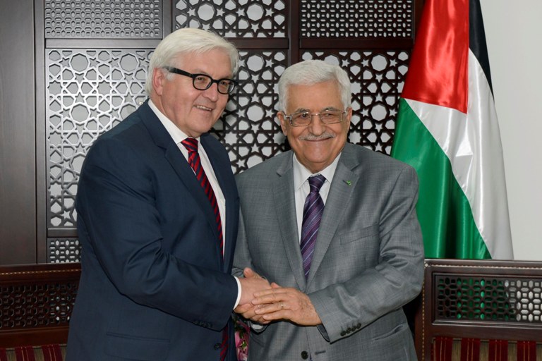 الرئيس الألماني يصل مقر الرئاسة برام الله
