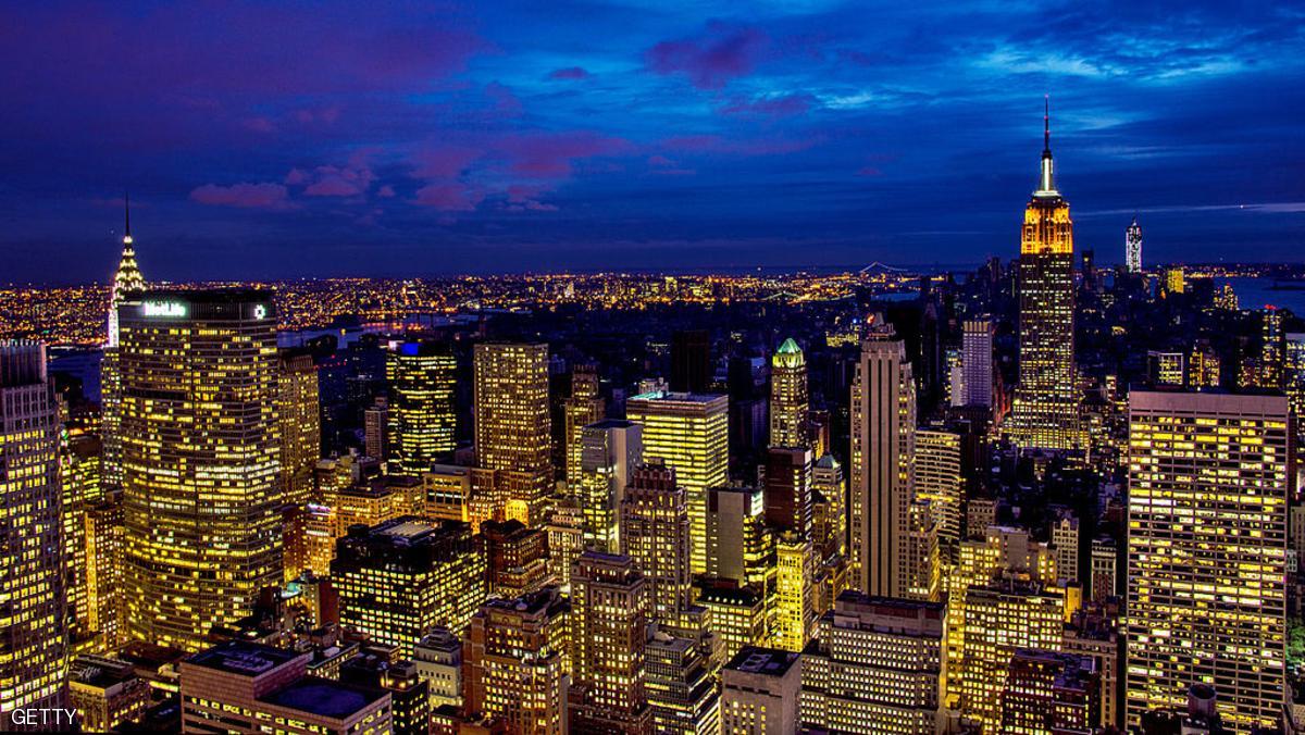 NEW YORK, NY - NOVEMBER 01: The Midtown skyline remains lit as Lower Manhattan remains mostly without power on November 1, 2012 in New York City. Millions of customers in New Jersey and New York remain without power following Superstorm Sandy as colder weather approaches. The storm has claimed at least 90 lives in the United States, and has caused massive flooding across much of the Atlantic seaboard. U.S. President Barack Obama has declared the situation a "major disaster" for large areas of the U.S. east coast, including New York City. (Photo by Afton Almaraz/Getty Images)