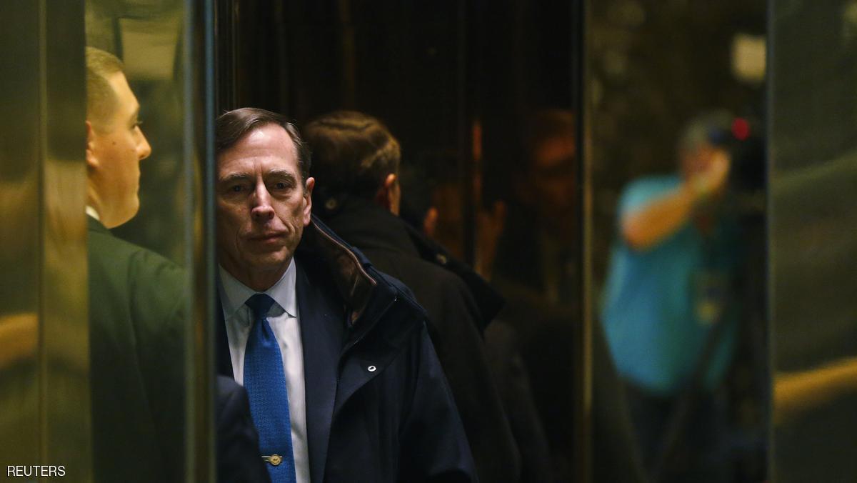 Former CIA director David Petraeus arrives to meet with U.S. President elect Donald Trump at Trump Tower New York, U.S., November 28, 2016. REUTERS/Lucas Jackson