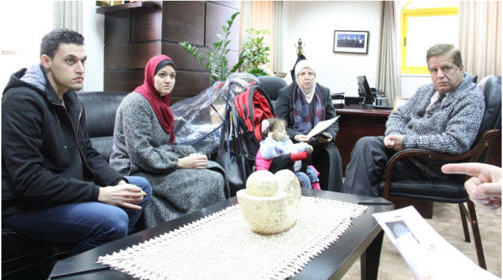 وزير الصحة يستقبل الطفلة ألين زمو بعد عودتها من رحلة علاج بتركيا