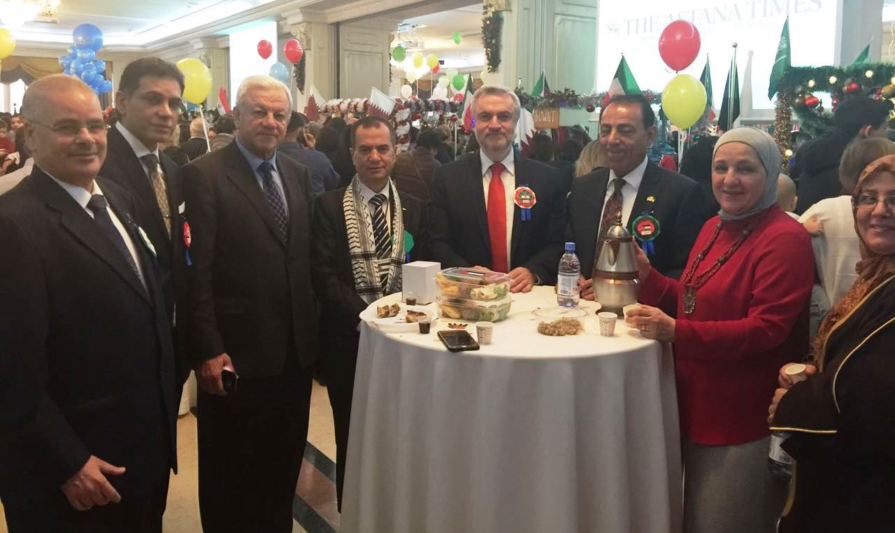 سفارة فلسطين لدى كازاخستان تشارك في البازار السنوي الخيري