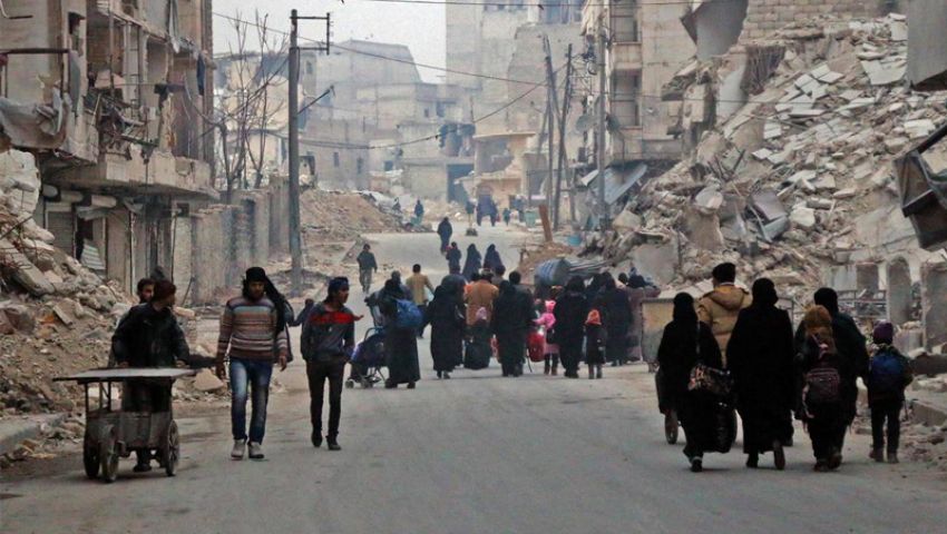 حلب: آلاف المدنيين في ظروف بالغة القسوة ينتظرون الإجلاء