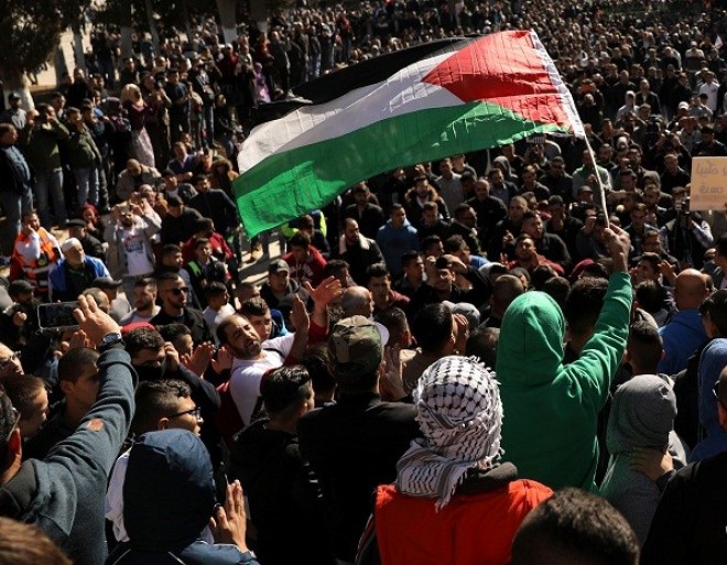 مسيرة حاشدة في غزة تنديدا بإعلان ترمب بشأن القدس