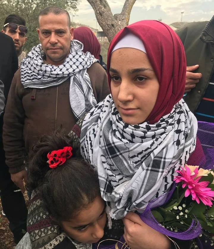 الإفراج عن أصغر أسيرة فلسطينية من سجون الاحتلال