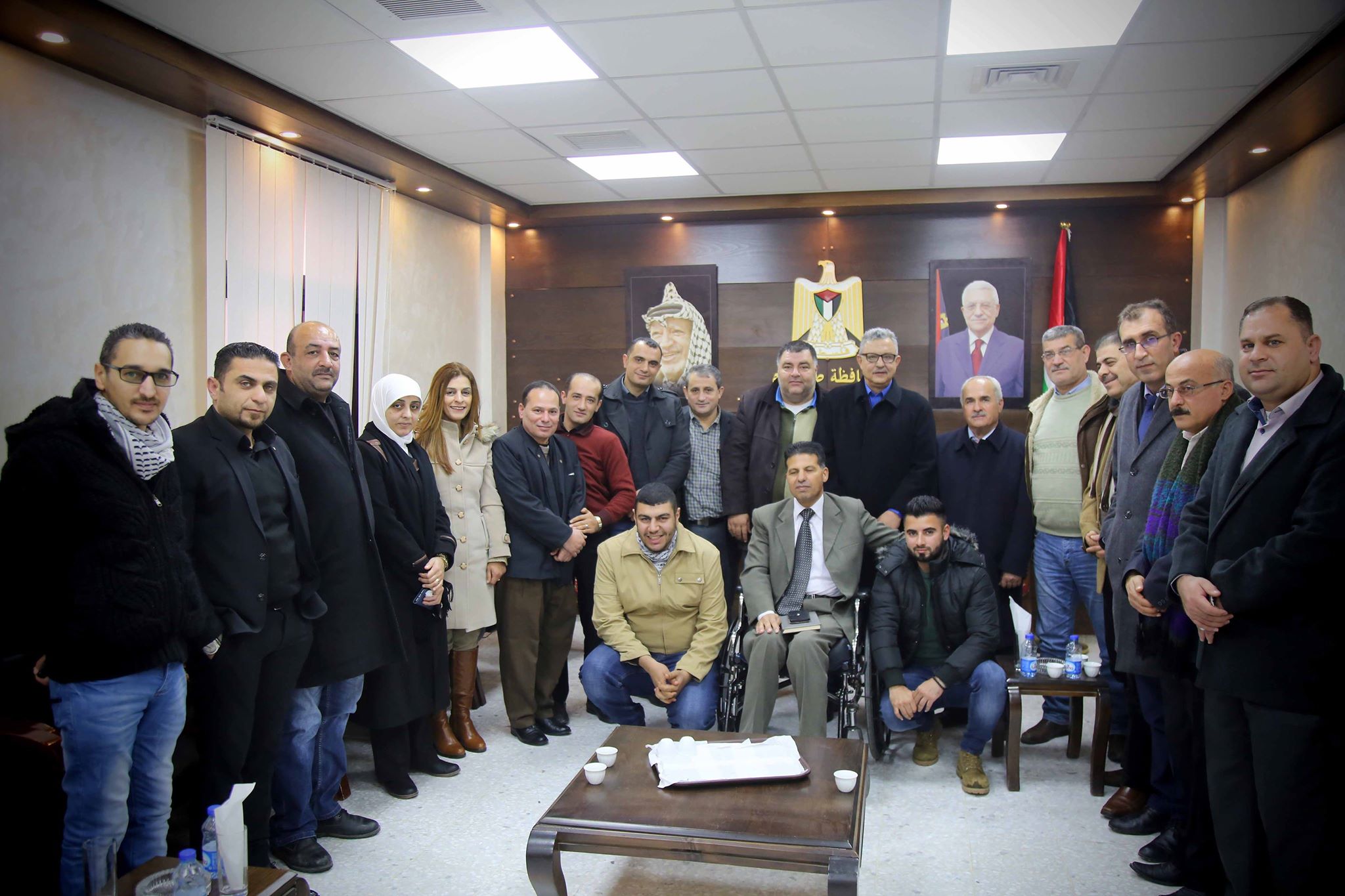 محافظ طولكرم يستقبل وفدا من الإطار التنظيمي لحركة فتح في جامعة خضوري