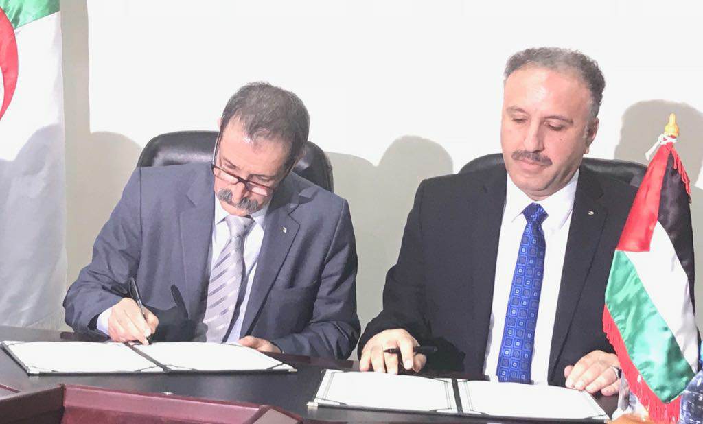 توقيع اتفاقية تعاون اعلامي بين فلسطين والجزائر