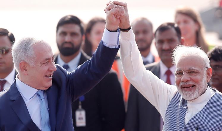 نتنياهو اول رئيس حكومة اسرائيلي يزور الهند