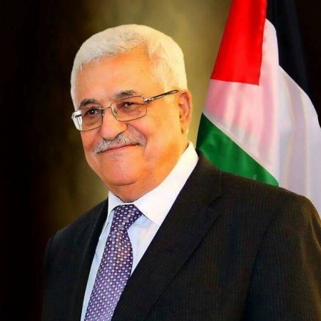 الرئيس محمود عباس وزير الخارجية الأميركي
