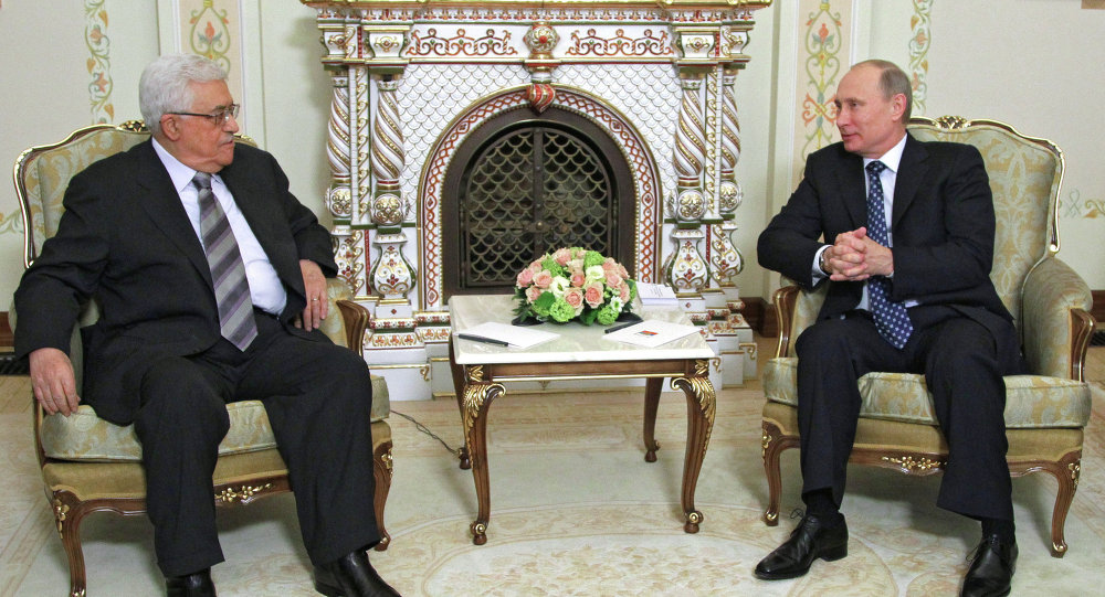 الرئيس محمود عباس يلتقي بوتين في روسيا في 12 شباط