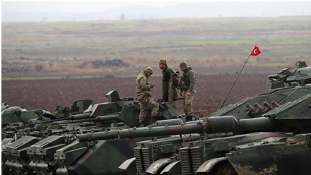 مقتل 5 جنود في هجوم على دبابة تركية قرب عفرين السورية