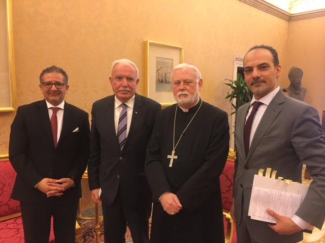 المالكي يلتقي رئيس وزراء ووزير خارجية الكرسي الرسولي