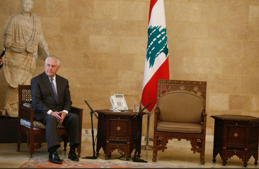 الرئاسة اللبنانية تعلق على إحراج تيلرسون في بعبدا