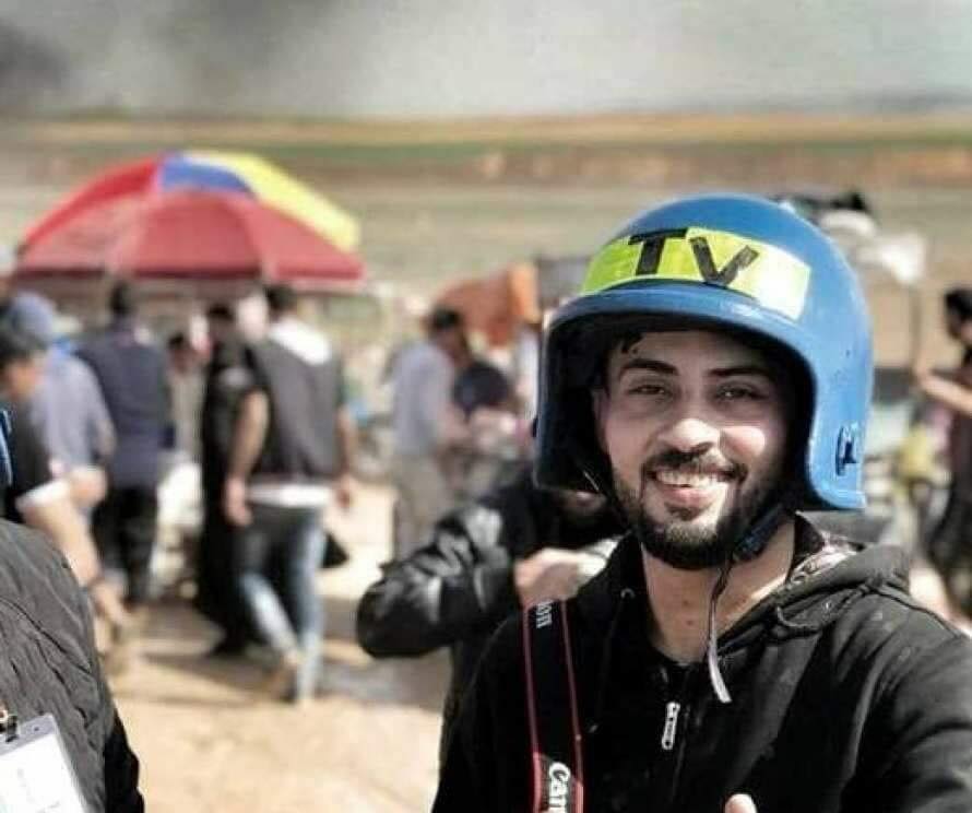 وصول جثمان الصحفي الشهيد أبو حسين إلى غزة والمنظمة وفتح تنعيان
