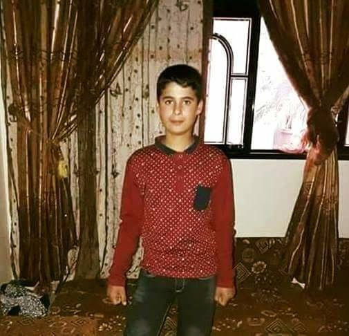 استشهاد الطفل عزام عويضة متأثراً بإصابته برصاص الاحتلال شرق خان يونس أمس