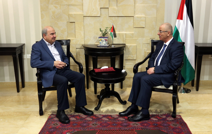 الحمد الله يستقبل رئيس الوزراء الأردني الأسبق ويطلعه على آخر التطورات