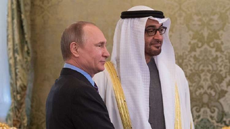 بوتين وولي عهد أبوظبي يوقعان اليوم إعلان شراكة استراتيجية