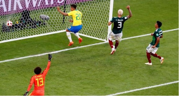 نيمار يقود البرازيل الى ربع النهائي بعد فوزه على المكسيك