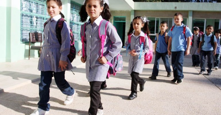 رغم الازمة- مدارس الاونروا بغزة تستقبل طلبتها