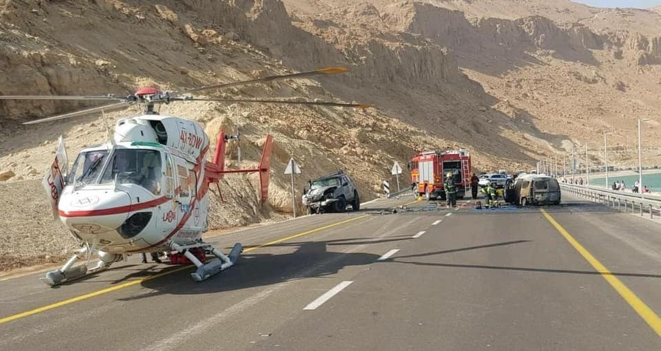 7 اصابات بحادث سير مروع على طريق البحر الميت