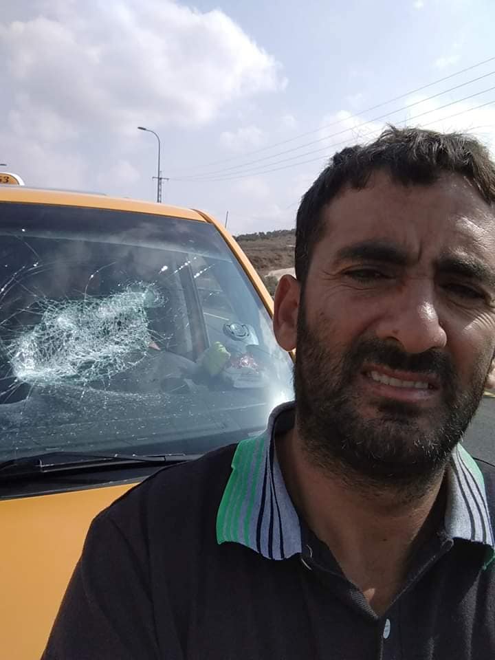 تضرر مركبة بعد استهدافها برصاص الاحتلال في جنين