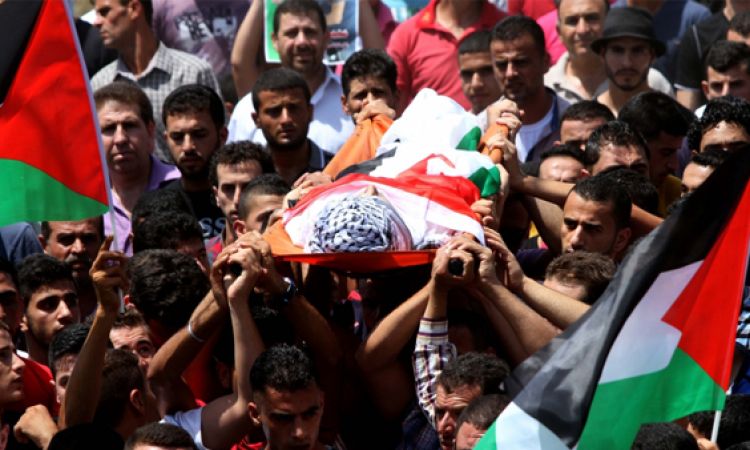 تشييع جثمان الشهيد إلياس ياسين في بلدة بديا