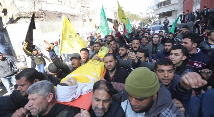 غزة تشيع الشهيد الطفل يوسف الداية