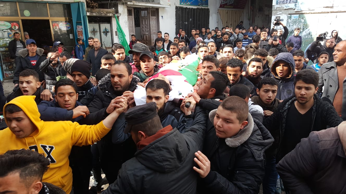 تشييع جثامين خمسة شهداء في قطاع غزة