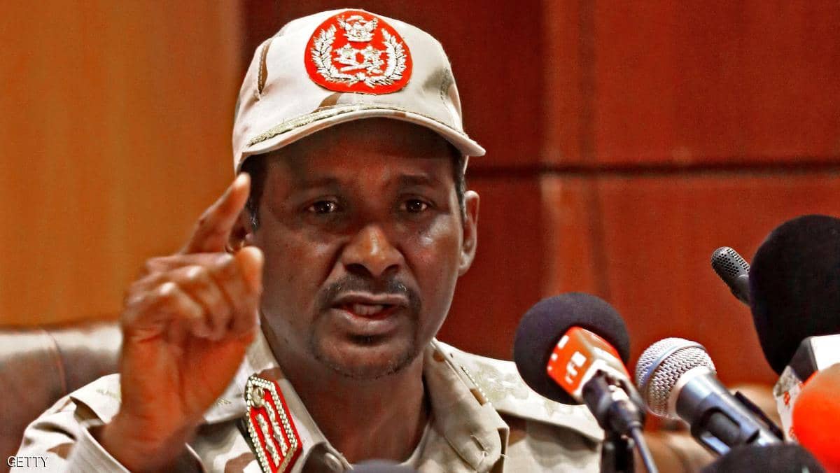 حميدتي: نعمل على إيصال السودان إلى الحكم المدني