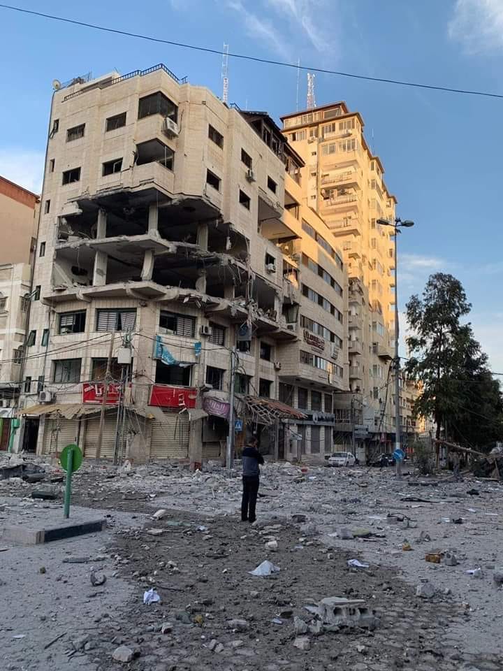 غزة: 7 شهداء و50 جريحا ودمار هائل في المباني