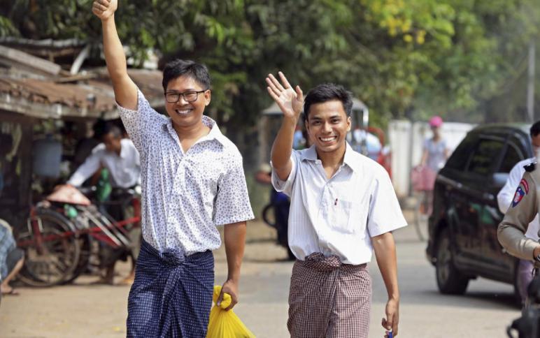 ميانمار تفرج عن صحفيي رويترز