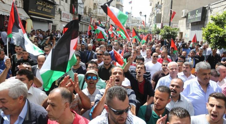 رام الله: مسيرة منددة بالعدوان الإسرائيلي على غزة