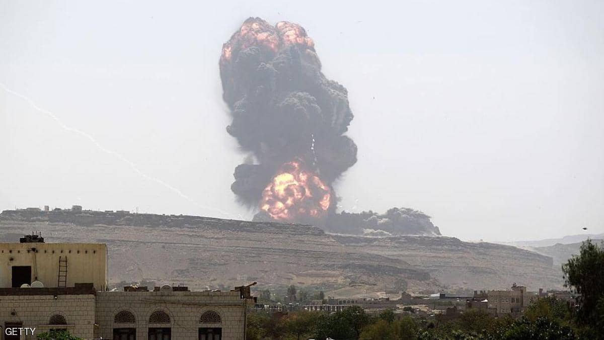 غارات للتحالف تستهدف تعزيزات مليشيات الحوثي شمالي حجة