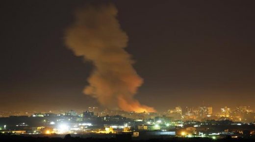 الطيران الحربي الإسرائيلي يقصف موقعا شمال القطاع