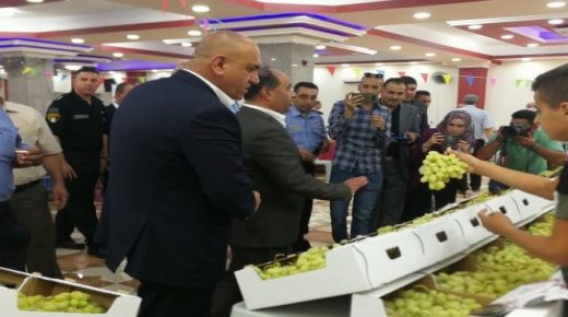 افتتاح مهرجان العنب والمنتجات النسوية في محافظة جنين
