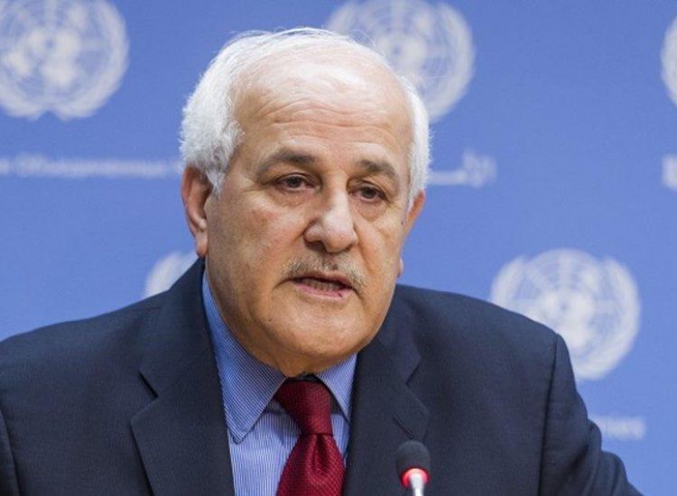رياض منصور يدعو المجتمع الدولي للضغط على إسرائيل لوقف الاستيطان