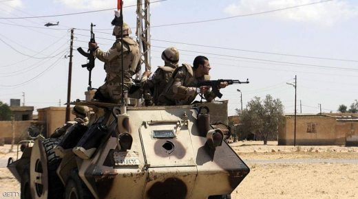 مقتل 15 إرهابيا شمال سيناء