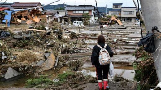 حصيلة ضحايا الإعصار باليابان ترتفع إلى حوالى 70 قتيلاً