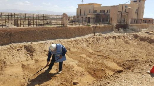 انتهاء العمل بإزالة الألغام بمنطقة المغطس في أريحا