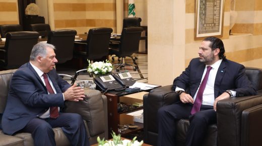 دبور يلتقي رئيس الوزراء اللبناني سعد الحريري
