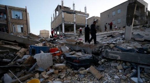 5 قتلى و120جريحا حصيلة أولية لزلزال ضرب إيران الليلة الماضية