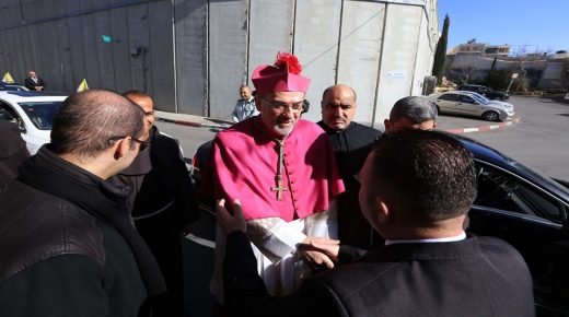 وصول موكب المدبر الرسولي لبطريركية اللاتين إلى بيت لحم