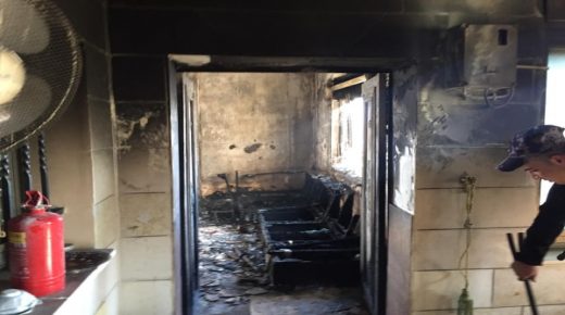 إصابتان بحروق والسيطرة على حريق منزل شمال رام الله والبيرة