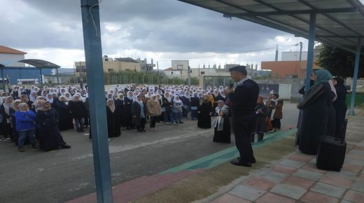 الدفاع المدني يعقد دورة في الاخلاء بمدرستين في محافظة طولكرم