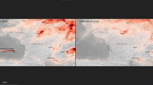 ارتدى البشر الكمامة فتنفس الكوكب.. صور ترصد ما فعله كورونا
