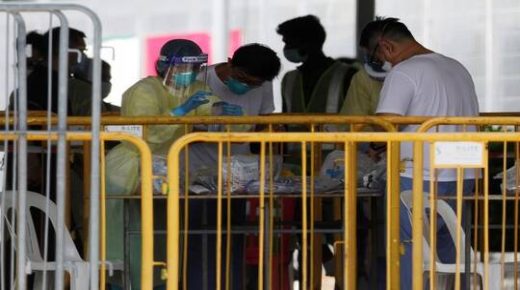 سنغافورة تسجل قفزة قياسية في معدل الإصابات اليومي بفيروس كورونا