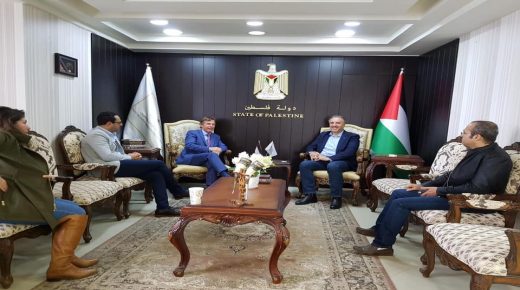 الوزير عساف يستقبل ممثل الاتحاد الأوروبي في فلسطين